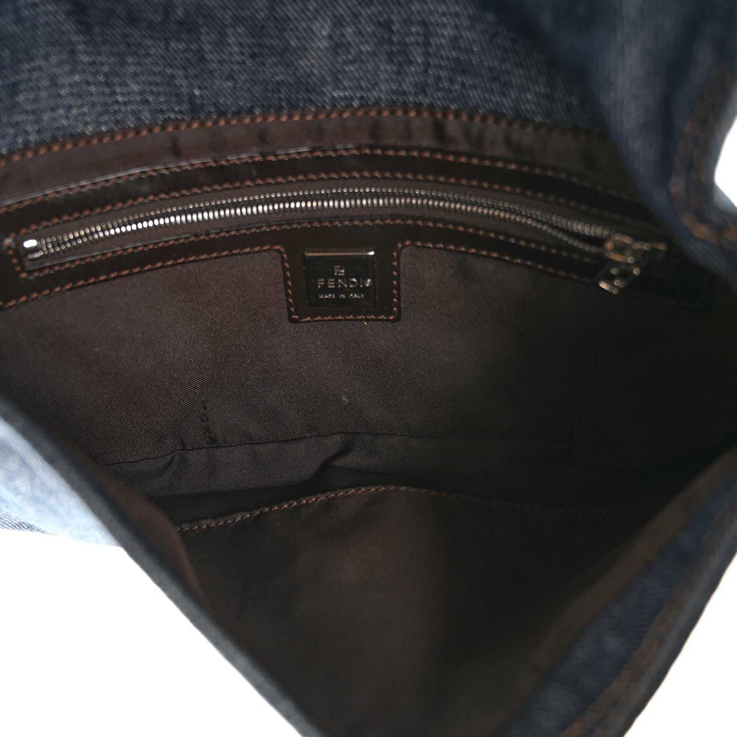 Fendi Denim Baguette Blue 5 of 11
