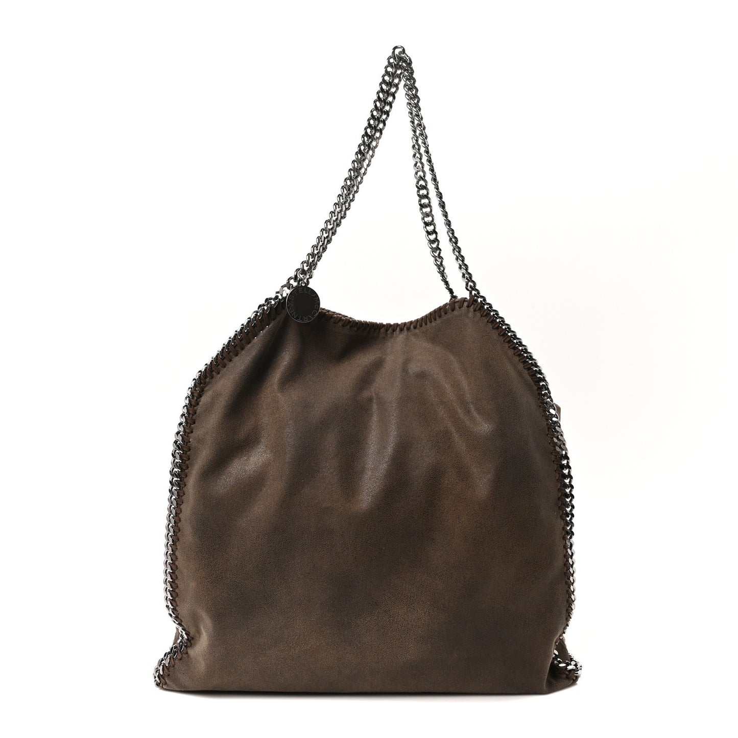 Shaggy Deer Falabella Fold Over Tote Grey