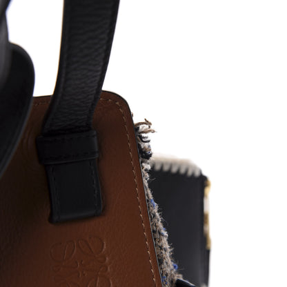 Loewe Calfskin Tweed Small Hammock Shoulder Bag Tan Black 11 of 15