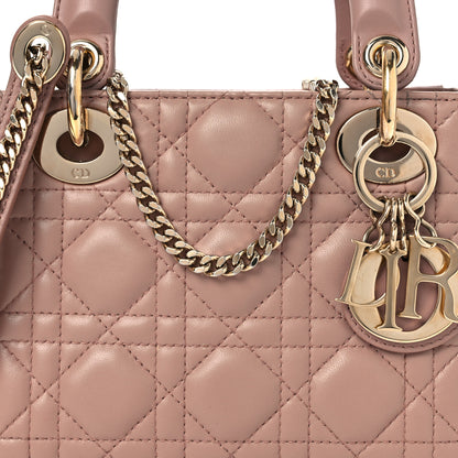 Christian Dior Lambskin Cannage Mini Lady Dior Blush 8 of 16