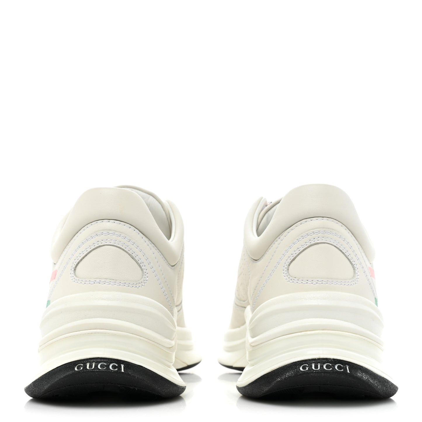 Ultralight Plutone Calfskin Womens Gucci Run Sneakers 37.5 Great White