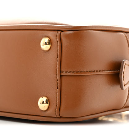 Miu Miu Calfskin Regular Arcadie Top Handle Bag Cognac 8 of 11