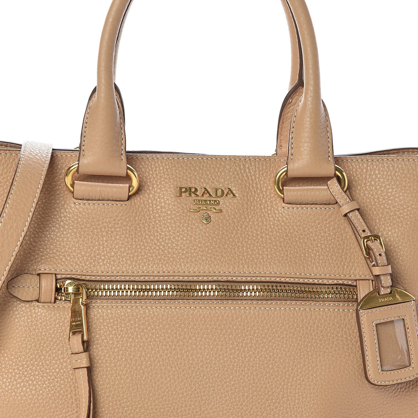 Vitello Phenix Shopping Bag Sabbia