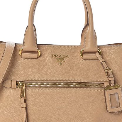 Prada Vitello Phenix Shopping Bag Sabbia 7 of 9