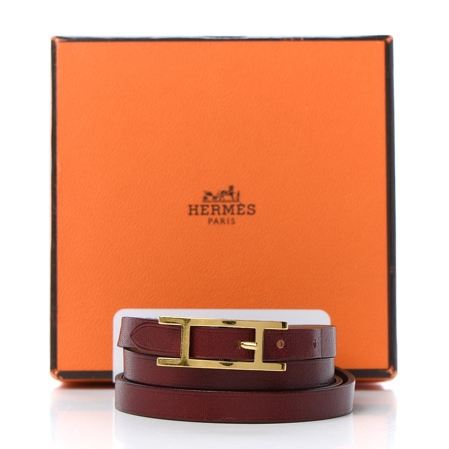 Swift Hapi 3MM Triple Tour Bracelet M Bordeaux