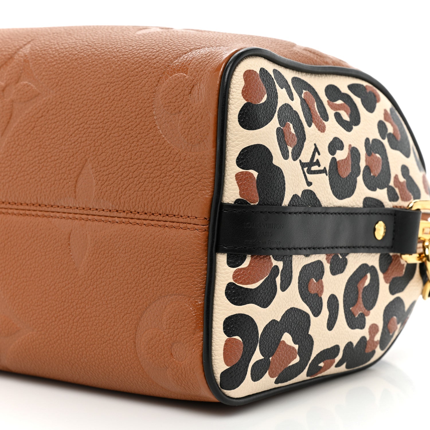 Louis Vuitton Empreinte Monogram Giant Wild At Heart Speedy Bandouliere 25 Caramel 8 of 10