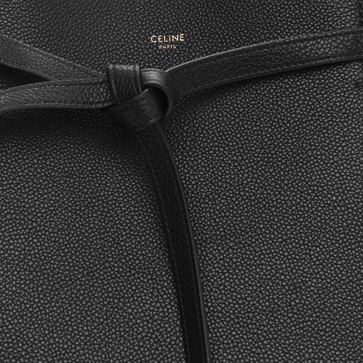 Celine Soft Grained Calfskin Medium Belt Cabas Phantom Black 14 of 17