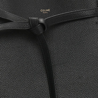 Celine Soft Grained Calfskin Medium Belt Cabas Phantom Black 14 of 17
