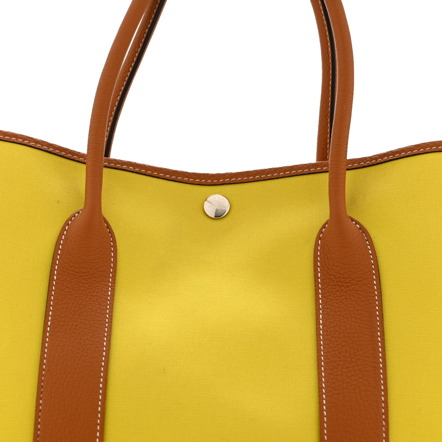Hermes Toile Officier Negonda Garden Party 36 MM Lime Toffee 8 of 10