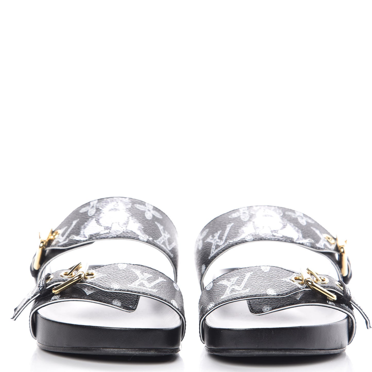 Catogram Bom Dia Flat Mule 37 Black White