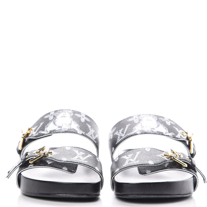 Louis Vuitton Catogram Bom Dia Flat Mule 37 Black White 2 of 10