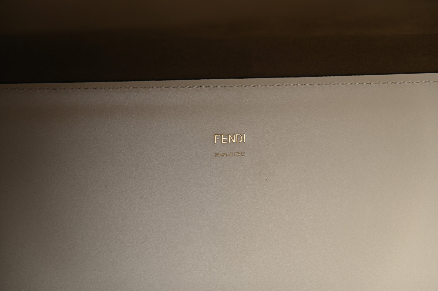 Glazed Fabric Vitello King Plexiglass FF 1974 Logo Hairdo Girls Inlay Medium Fendi Sunshine Shopper Tote Mogano Panna Multicolor