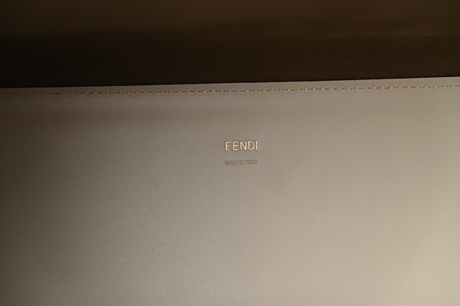Fendi Glazed Fabric Vitello King Plexiglass FF 1974 Logo Hairdo Girls Inlay Medium Fendi Sunshine Shopper Tote Mogano Panna Multicolor 9 of 16