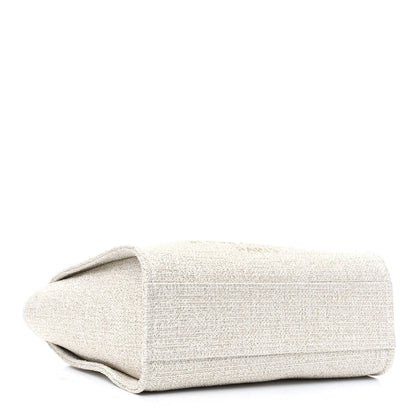Chanel Lurex Boucle Small Deauville Tote Ivory 4 of 10