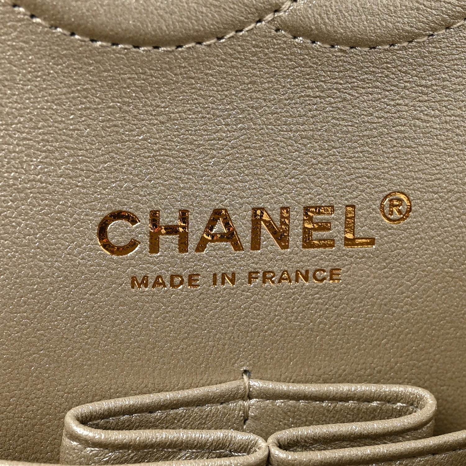 Chanel Metallic Lambskin Quilted Medium Double Flap Gold 6 of 11