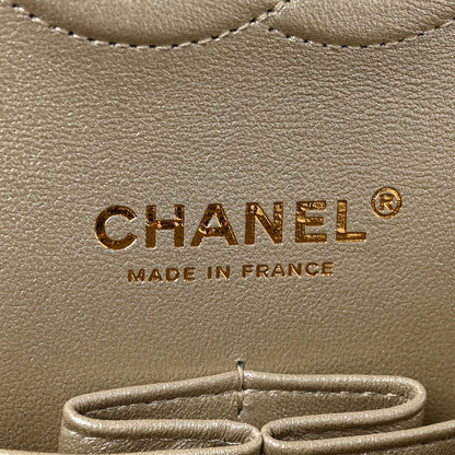 Chanel Metallic Lambskin Quilted Medium Double Flap Gold 6 of 11