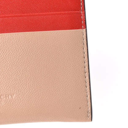 Givenchy Lambskin Bi-Color Logo Emblem Card Holder Powder 9 of 9