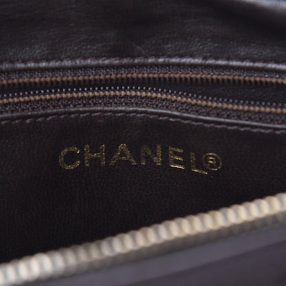 Chanel Caviar Chevron Quilted Camera Case Brown 6 of 15