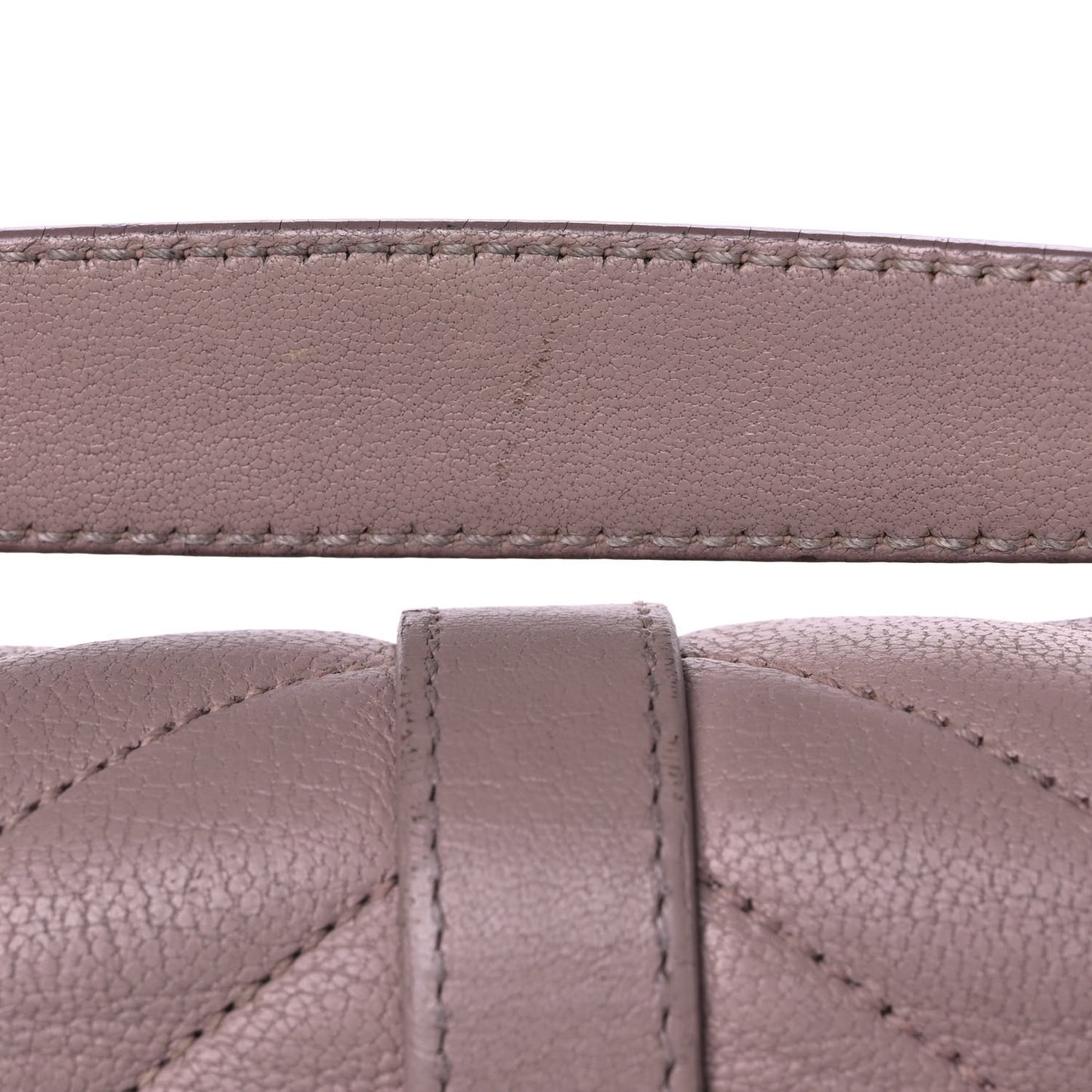 Sheepskin Matelasse Chevron Monogram Medium College Bag Rose Poudre