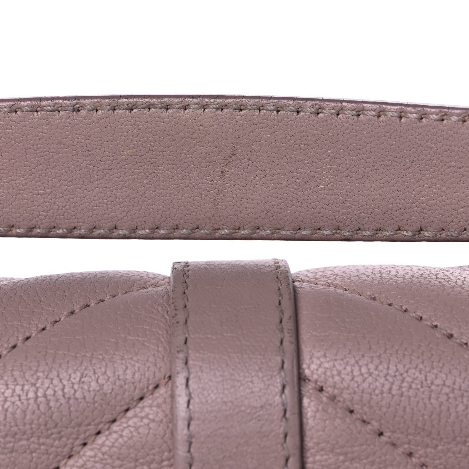 Saint Laurent Sheepskin Matelasse Chevron Monogram Medium College Bag Rose Poudre 17 of 19