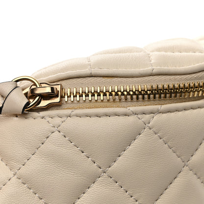 Versace Nappa Quilted Medusa Belt Bag White 11 of 11