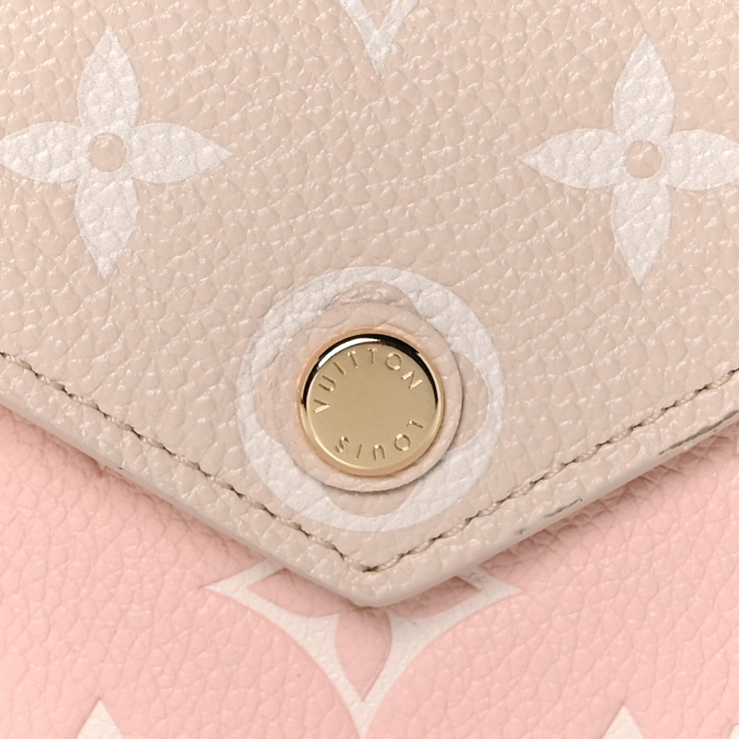 Louis Vuitton Empreinte Monogram Spring In The City Victorine Wallet Pink Beige Yellow 10 of 11