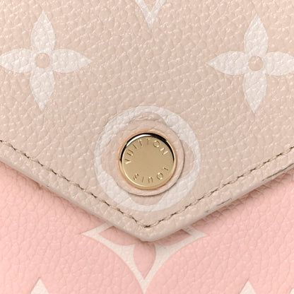 Louis Vuitton Empreinte Monogram Spring In The City Victorine Wallet Pink Beige Yellow 10 of 11