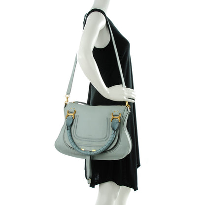Chloe Calfskin Medium Marcie Satchel Icy Blue 2 of 7