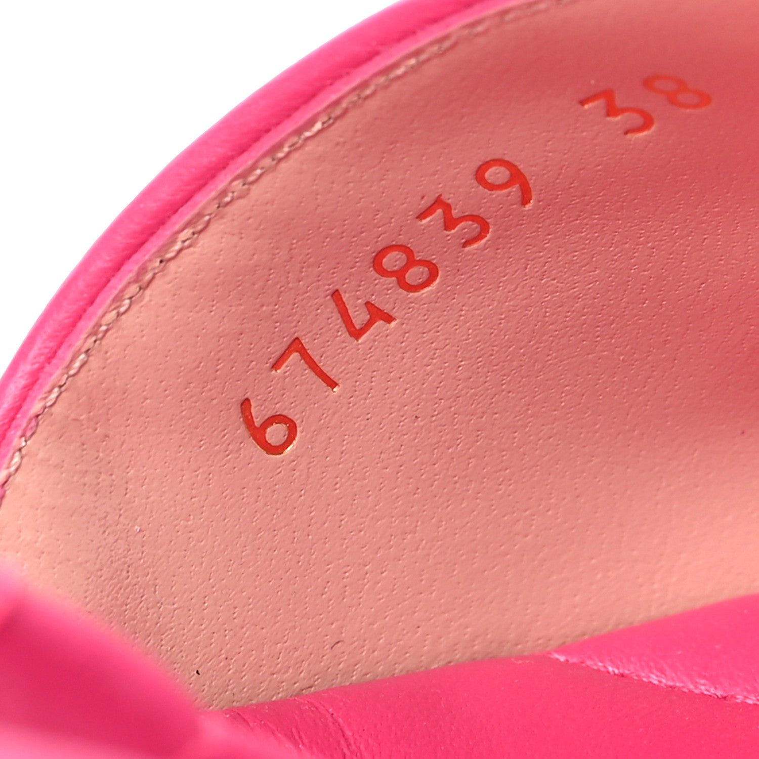 Gucci Nappa Matelasse GG Marmont 75mm Slide Sandals 38 Box Pink 7 of 8