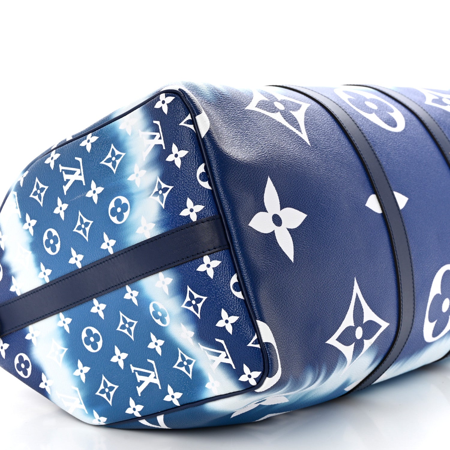 Louis Vuitton Monogram Escale Keepall Bandouliere 50 Blue 9 of 11