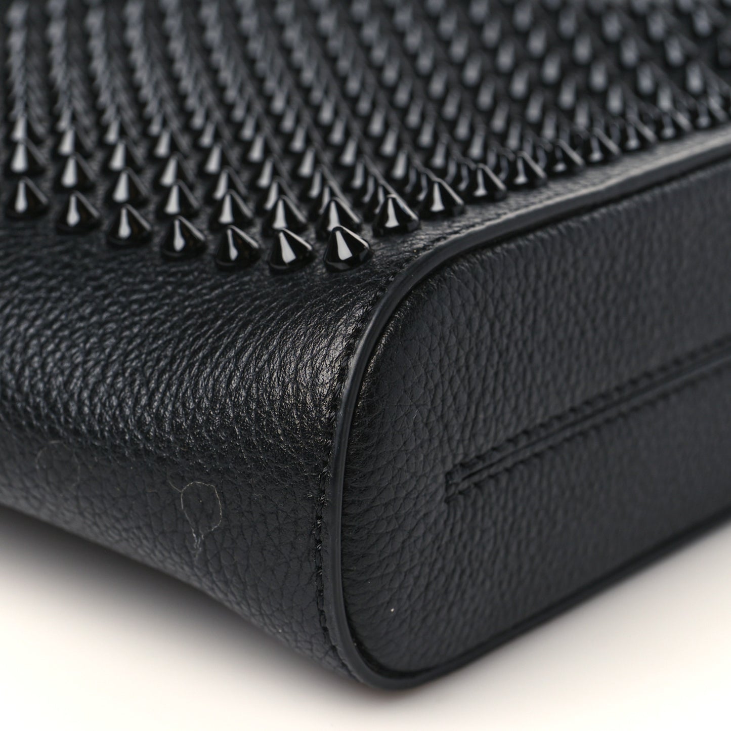 Calfskin Spikes Benech Reporter Messenger Black