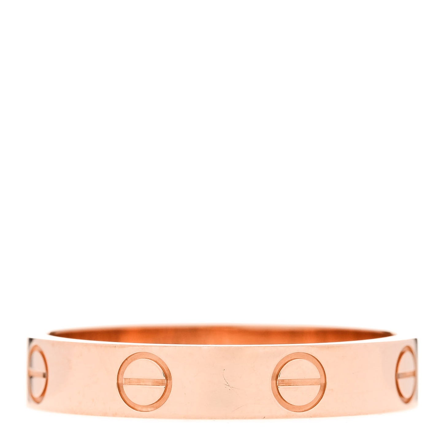 18K Pink Gold 3.5mm LOVE Wedding Band Ring 55 7.25
