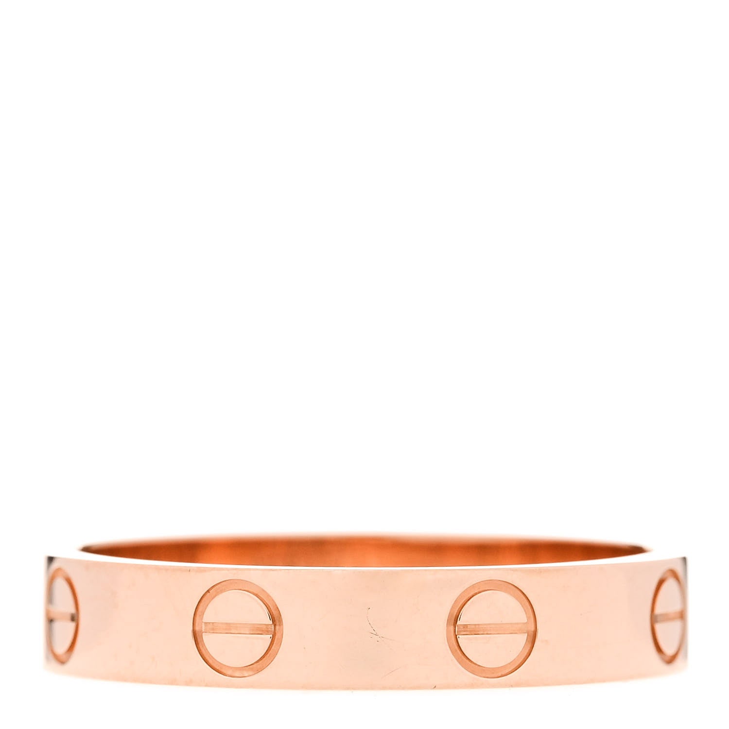 Cartier 18K Pink Gold 3.5mm LOVE Wedding Band Ring 55 7.25 3 of 4