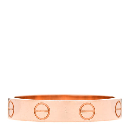 Cartier 18K Pink Gold 3.5mm LOVE Wedding Band Ring 55 7.25 3 of 4
