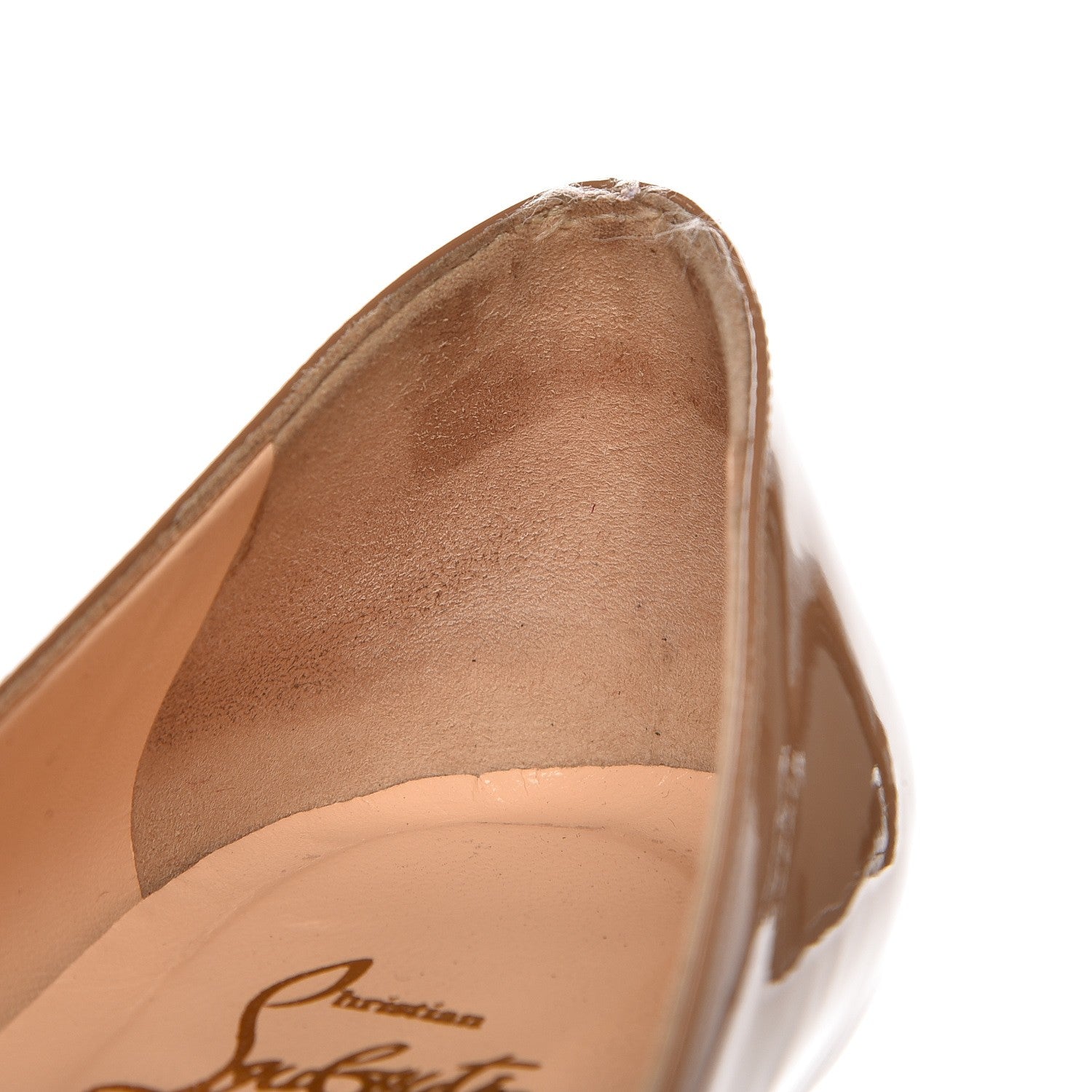 Christian Louboutin Patent Calfskin Simple 85 Pumps 40.5 Camel 10 of 12