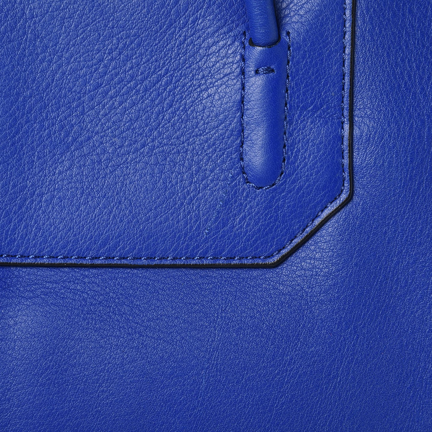 Pebbled Calfskin Prisma Skeletal Tote Azure