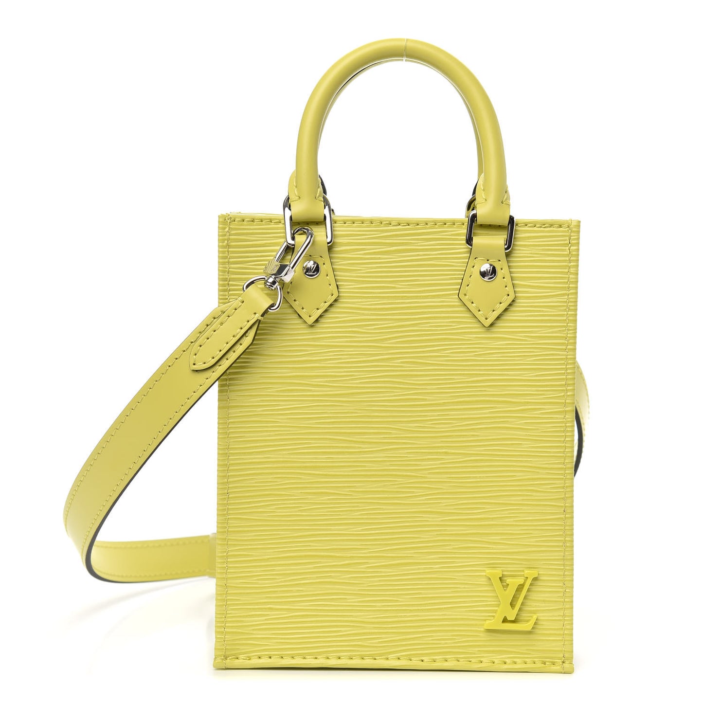 Epi Petit Sac Plat Yellow Citron