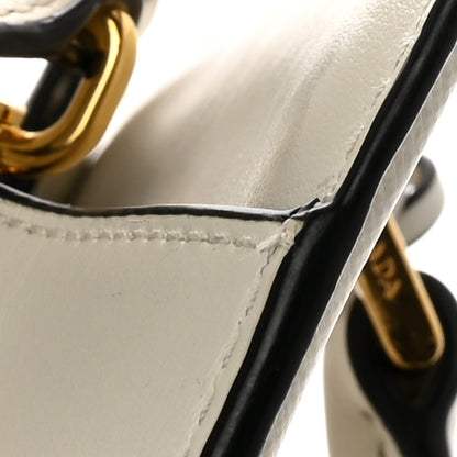 Prada Saffiano Soft Calfskin Zippered Tote  White 11 of 11