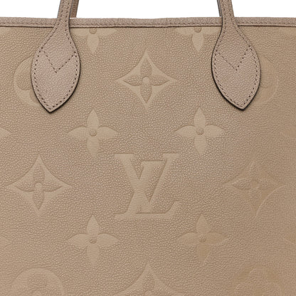 Louis Vuitton Empreinte Monogram Giant Neverfull MM Tourterelle 10 of 13