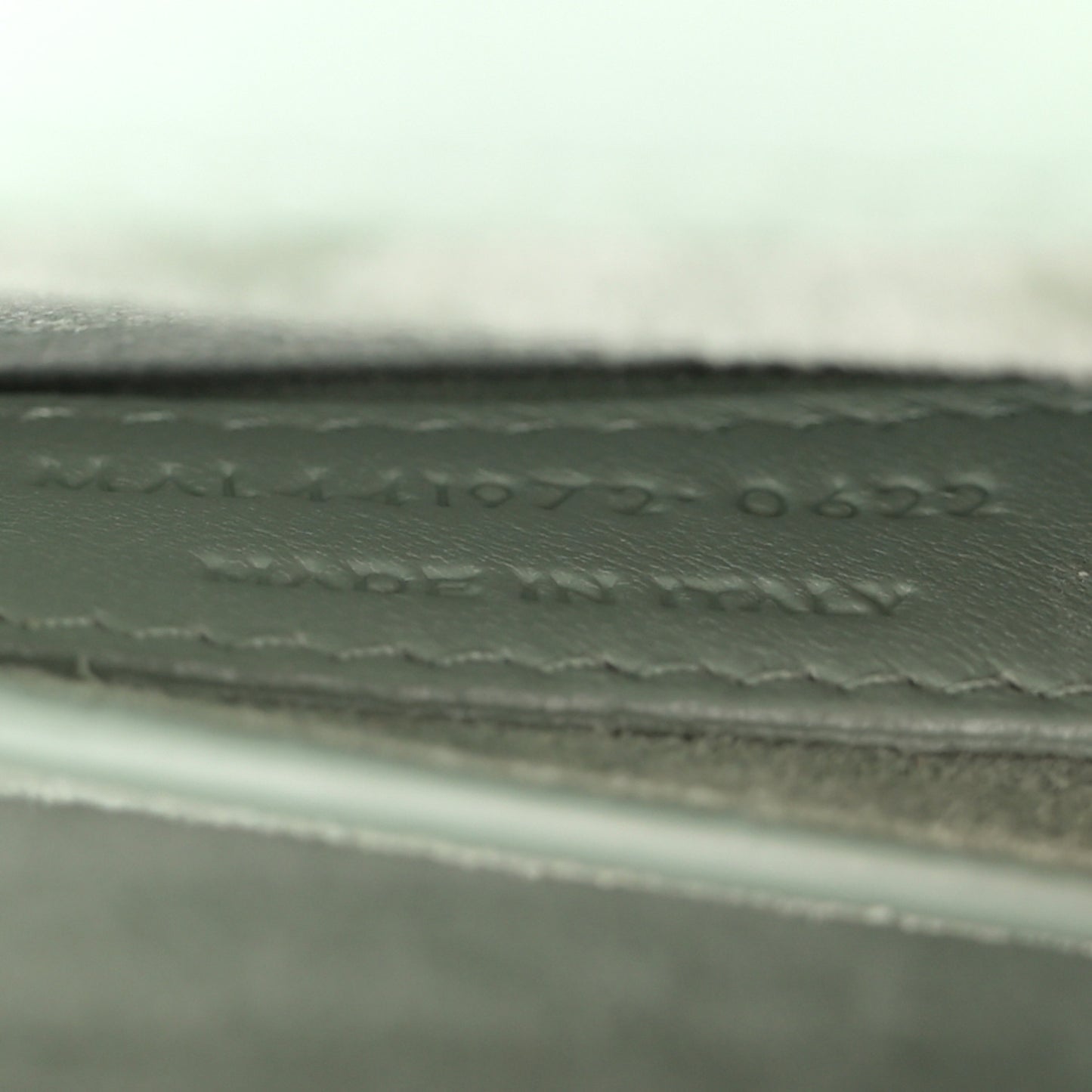 Calfskin Small Monogram Sunset Vert Opaline