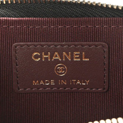 Chanel Caviar Quilted CC Zip Around Card Holder Black 6 of 8