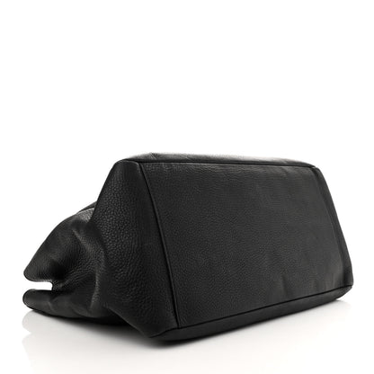 Versace Grained Calfskin La Medusa Shopping Tote Black 4 of 14
