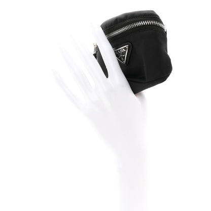 Prada Tessuto Nylon Wrist Pouch Black 2 of 9