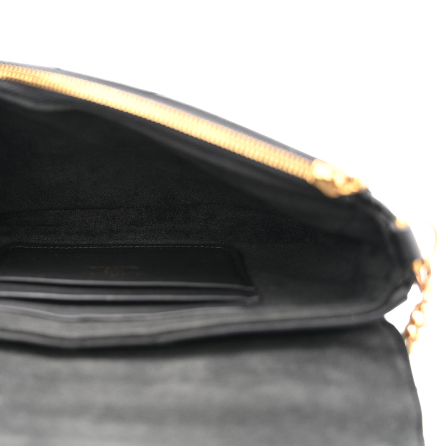 Louis Vuitton Calfskin New Wave Chain Pochette Black 5 of 10