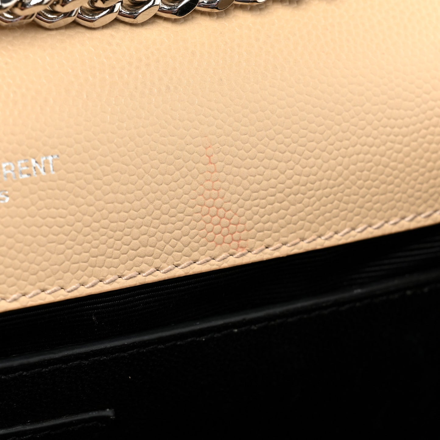 Grain De Poudre Medium Monogram Kate Satchel Nude Powder