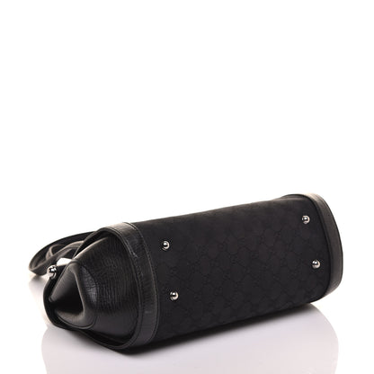 Gucci Monogram Bamboo Bullet Bag Black 4 of 9