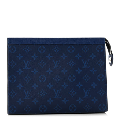 Louis Vuitton Monogram Eclipse Pochette Voyage MM Pacific Blue 1 of 7