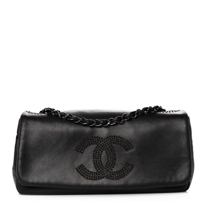 Chanel Lambskin Studded CC East West Flap Black 1 of 13
