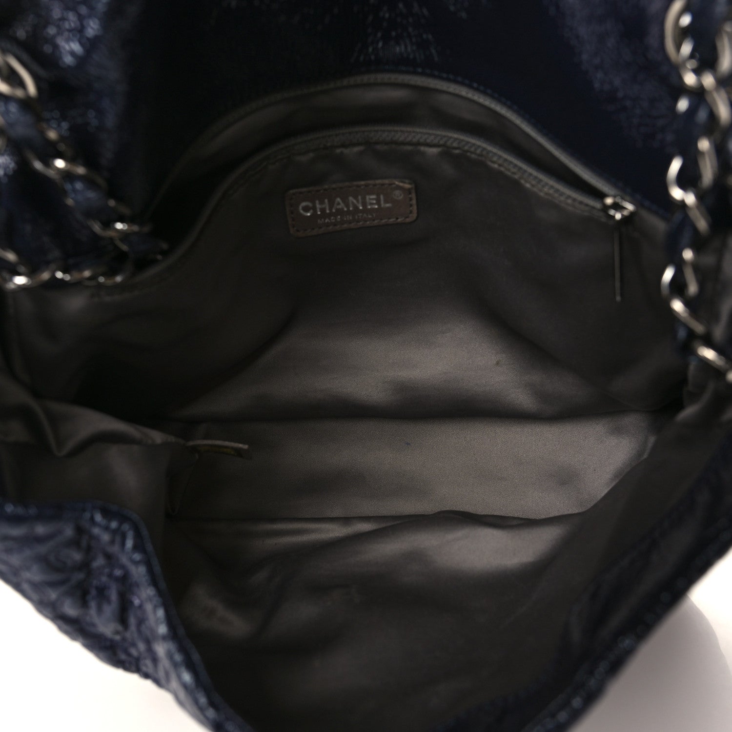 Chanel Vinyl Rock In Moscow Single Flap Navy 4 of 8