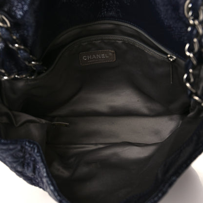 Chanel Vinyl Rock In Moscow Single Flap Navy 4 of 8